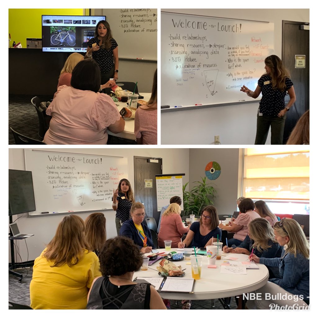 NBEbulldogs's tweet photo. Thanks Dr. Loane @theloanes for leading us in collaborative work regarding environment: purpose, student voice &amp; asking important questions to build student ownership and problem solving #BulldogsConnect #aboutthe🔺 https://t.co/HMq959r0T1