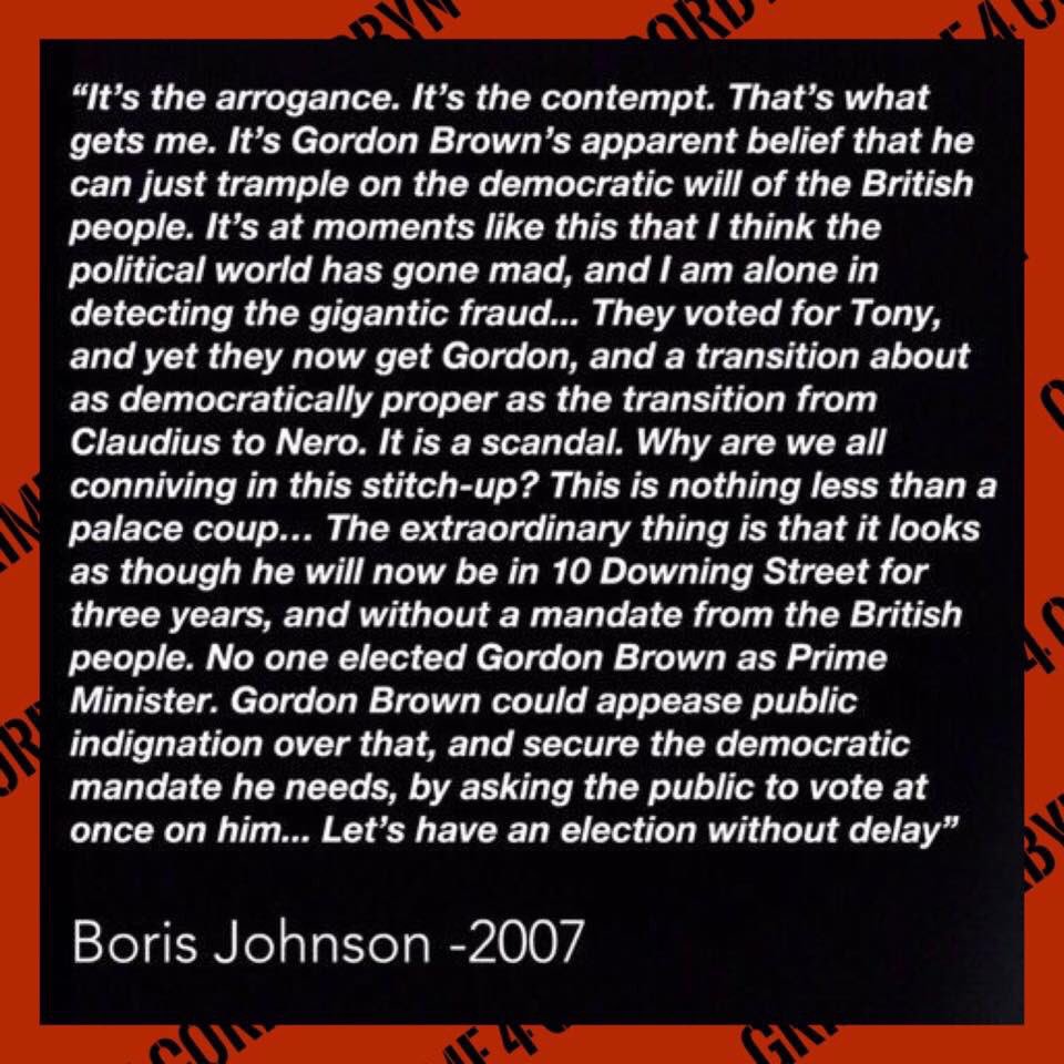 From the man himself ... 

Britain Trump #BorisDay #BorisJohnsonShouldNotBePM #BorisJohnsonPM #Brexit