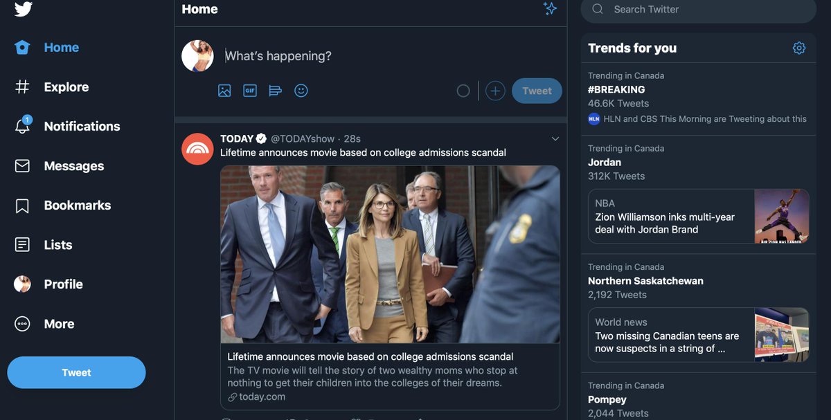 AllisonEthier's tweet image. My twitter feed has taken on a different personality - dark and mysterious. #incognito #TwitterLayout #twitterupdate #allgoodthingscomefromtwitter 🐦 &amp;lt;---and this blue twitter bird is now red - #redisthenewblue #TwitterRedesign #twitterred