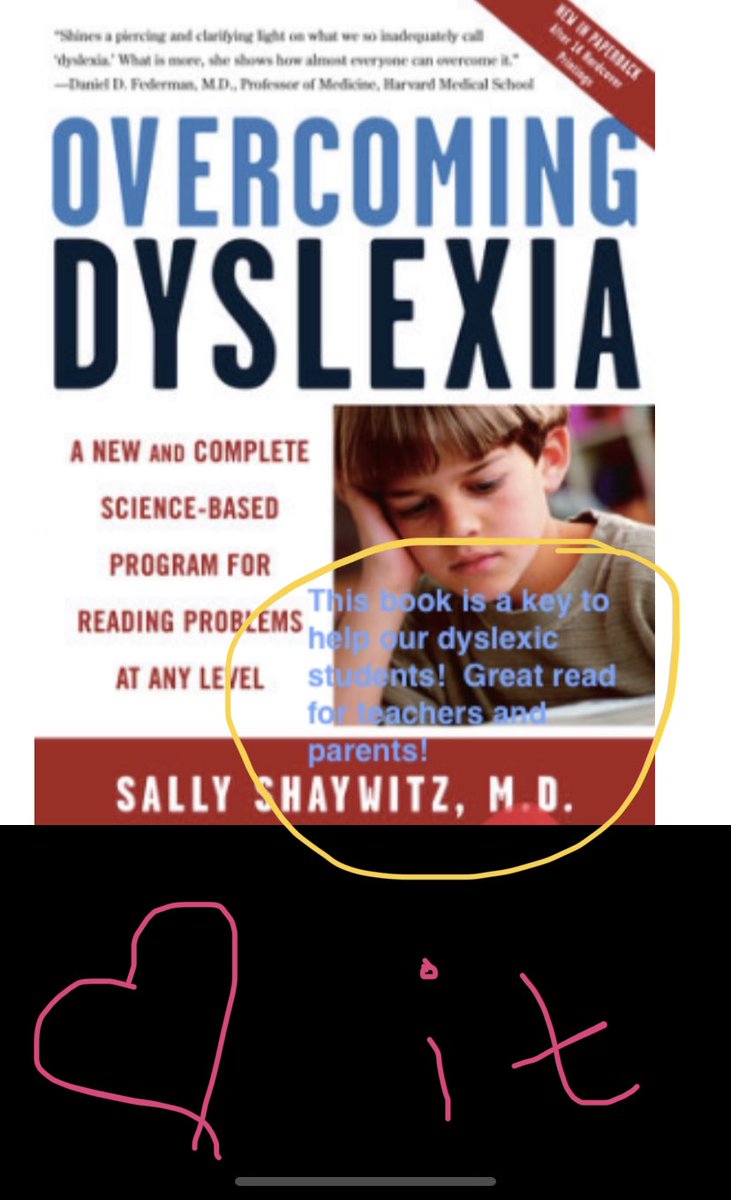 Thank you Dr. Sally Shaywitz for writing this incredible book!!! It is a wonderful resource for all teachers and parents helping children with dyslexia!!! #lifechanger #attheW
