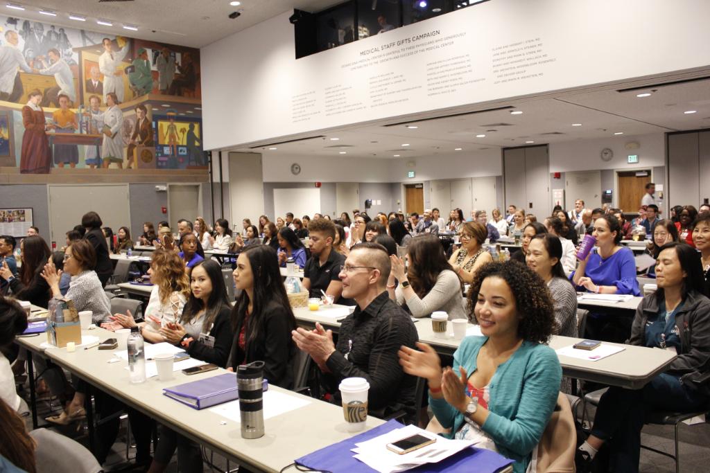 CedarsSinai's tweet photo. Over 250 #nurses participated in the 26th Annual #NursingResearch Conference at #CedarsSinai this year, where we recognized the important research being conducted by nurses across our institution. Thank you for all you do! ❤️ https://t.co/7wNMHWhO8E