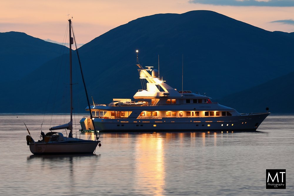 MtPhotoBute's tweet photo. "Constance" in #RothesayBay this evening (23 July) #IsleofBute https://t.co/BEuKYpvaLW