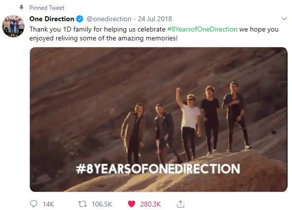 yourebestever's tweet photo. Hey guys remember that last year 1D acc started tweeting about the band's birthday since July 20th, then tweeted several pieces of songs and in the end a pinned to wrap up. This year they didn´t tweet anything about #9YearsfOneDirection #9YearsOf1D 🤔😯🥺 https://t.co/JhFMoJiaqf