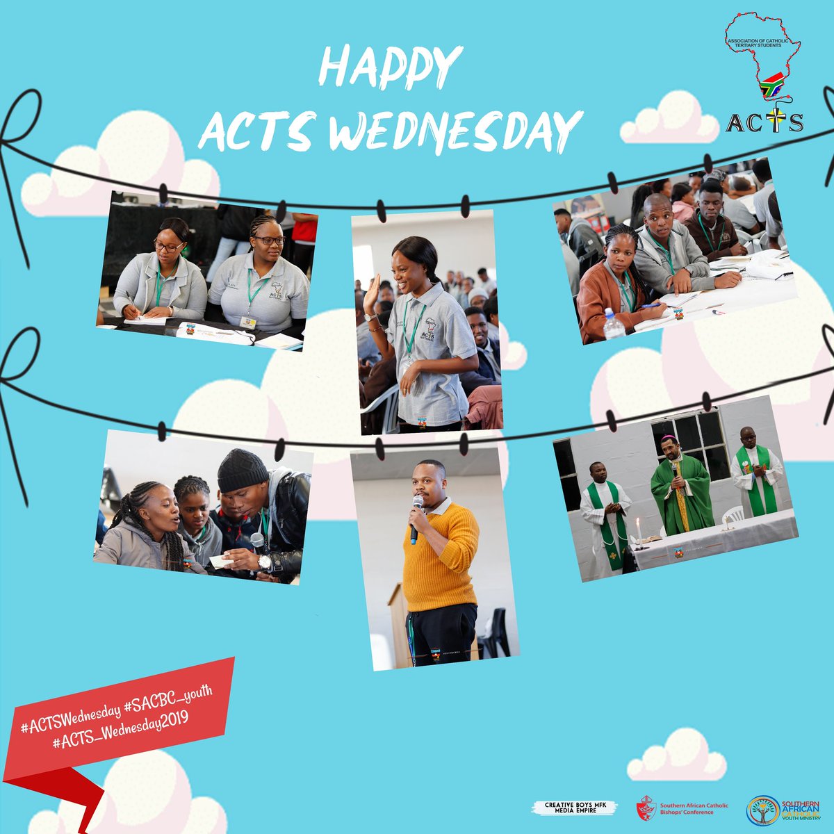 ACTSGauteng's tweet photo. Happy ACTS Wednesday ACTS Gauteng! Enjoy your day with lots of love.
#ACTS #ACTSGauteng #ACTSWednesday #ACTS_Wednesday2019 #SACBC_youth https://t.co/whJiD8i9Uy