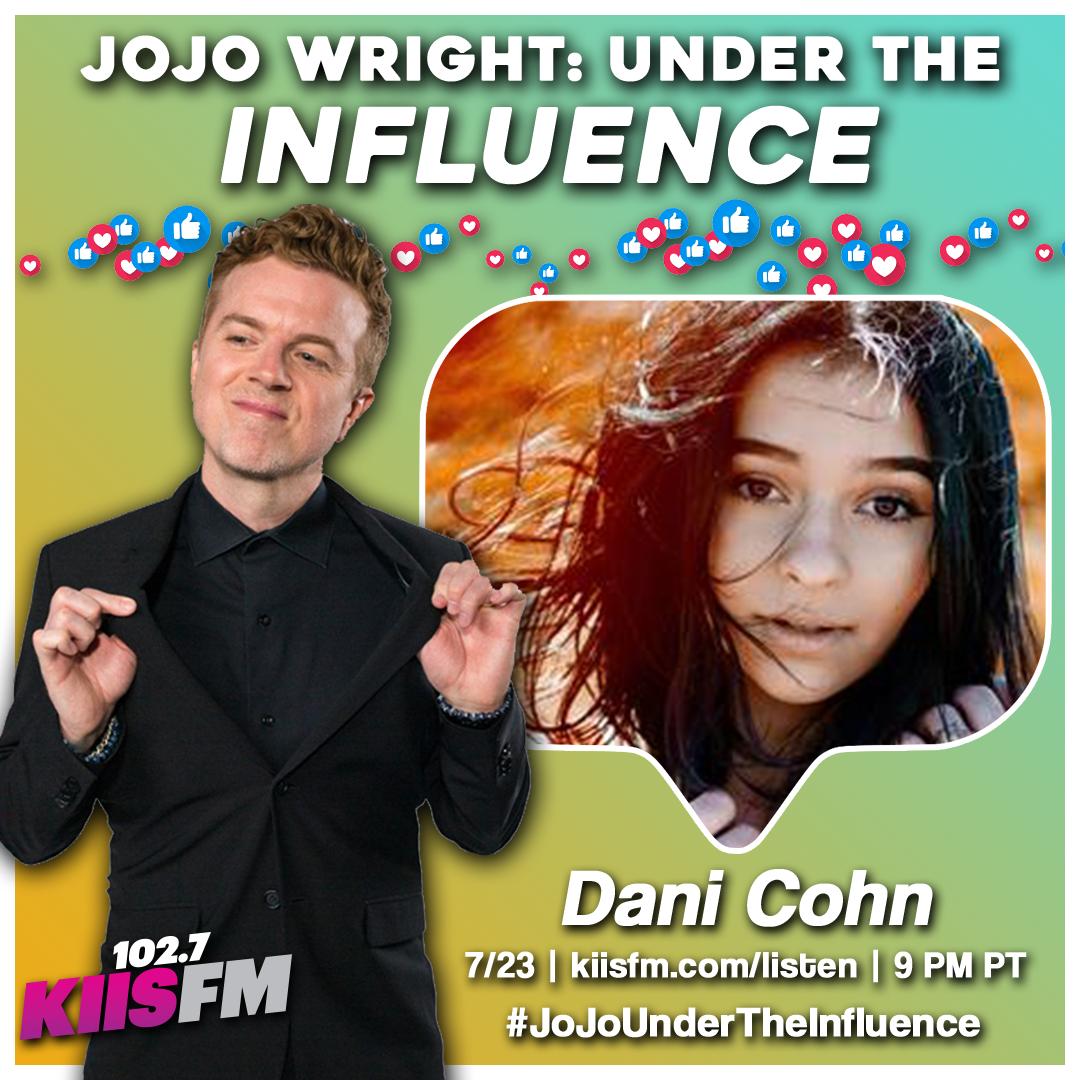 1027KIISFM's tweet photo. .@DanielleCohn555 joins @JojoWright LIVE tonight at 9PM PT ๐!
Listen: https://t.co/PkQboszyuU. #JoJoUnderTheInfluence #DaniCohn ๐ถ https://t.co/vUeYw9AmUn