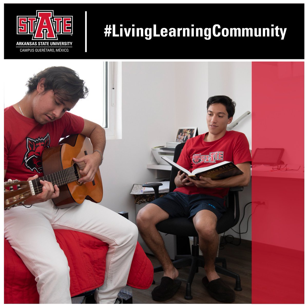 arkansasstatemx's tweet photo. Studies show that students who live on campus make better grades and are more involved in campus activities.🤜🏼🤛🏼 #LivingLearningCommunity #ASUQ https://t.co/il0PW4ahYX