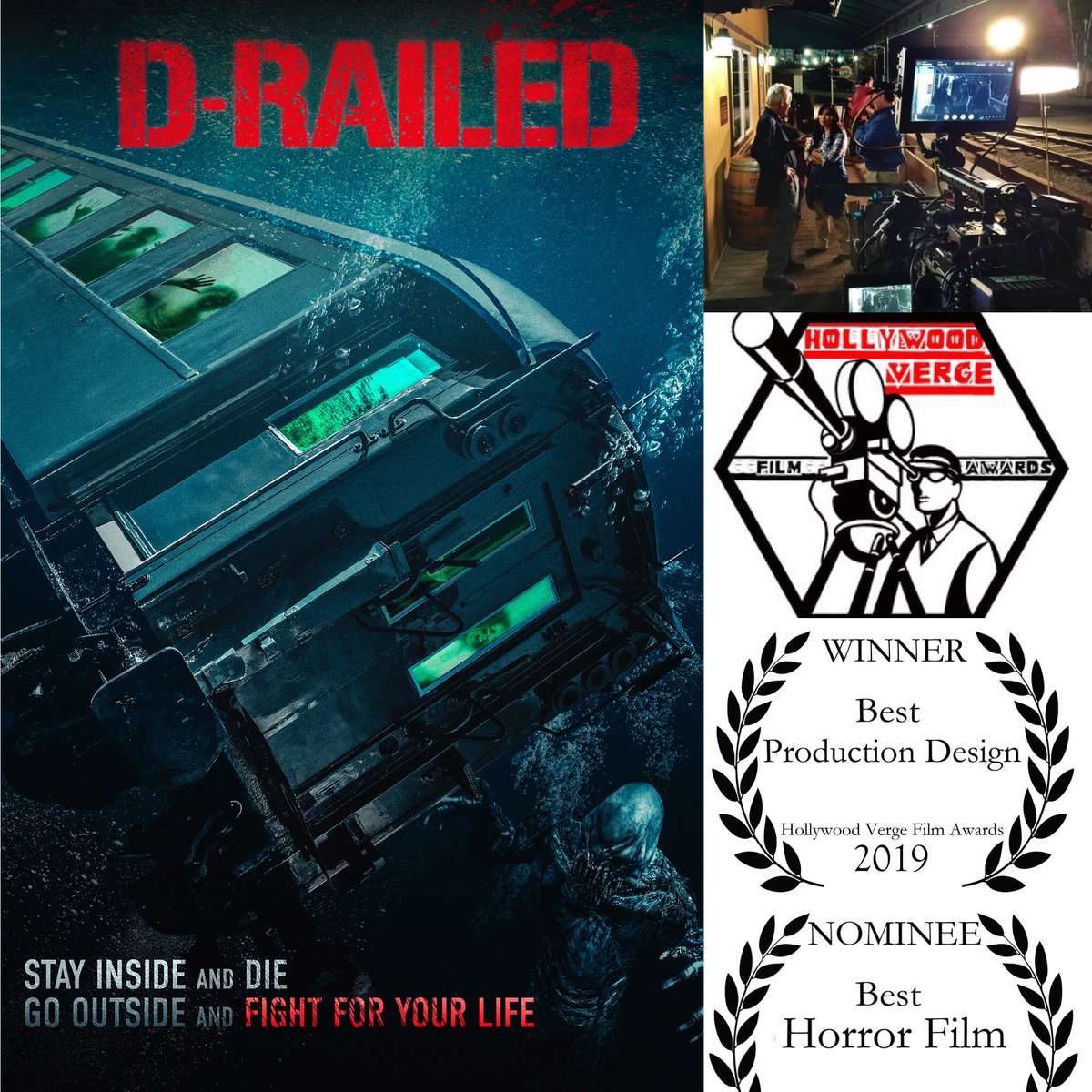 We just won another award for Best Production design and nominated for Best Horror ! 

🚂🚋🚃🚋🚃🚋🚃🚋 Toooooot toooooooot! Lol. Toot toot isn’t quite FULL SCREAM AHEAD, but I figured I’d change it up a bit.
