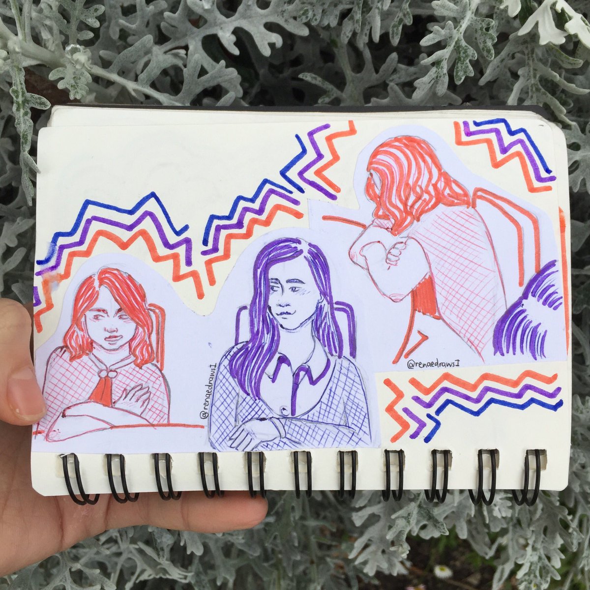 renaedraws1's tweet photo. colourful sketches from an animation attempt ~ https://t.co/7I82Uf2x0P