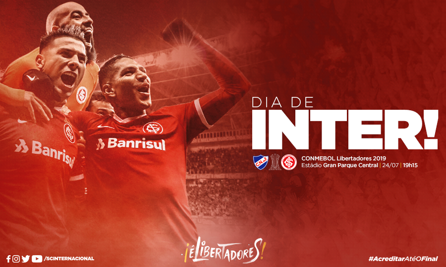 SCInternacional's tweet photo. DIA DE INTER!!! Dia de @LibertadoresBR!!! Estaremos contigo, Colorado!!! Pra cima deles, Inter!!! #VamoInter #AcreditarAtéOFinal https://t.co/Ppb1FHtCaW