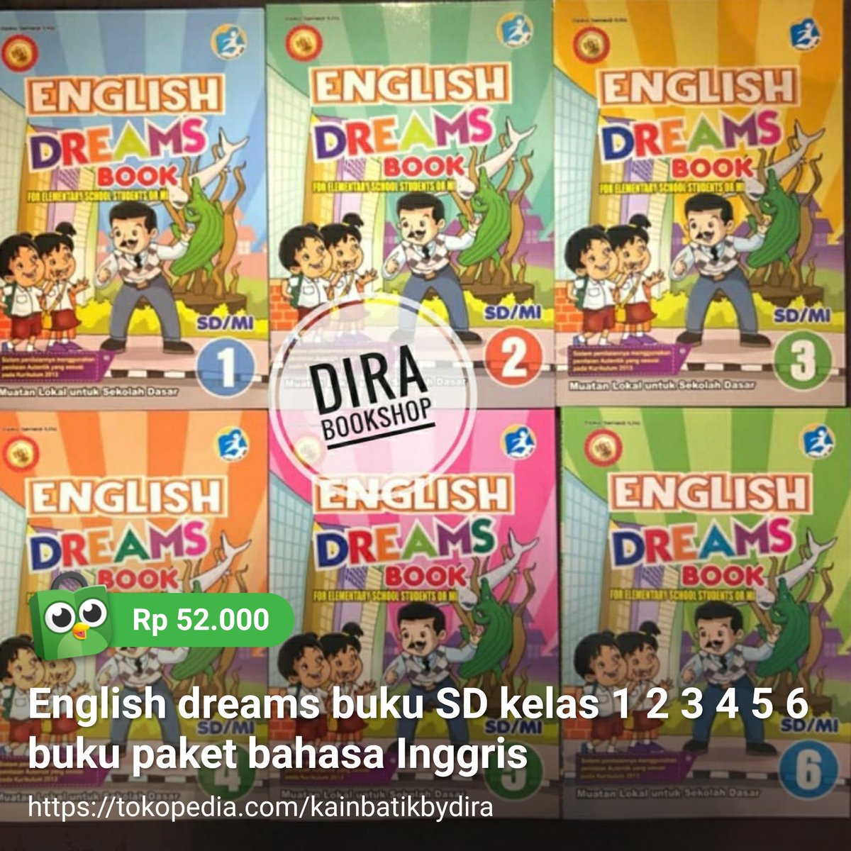 SetiaNucke27's tweet photo. Temukan English dreams buku SD kelas 1 2 3 4 5 6 buku paket bahasa Inggris seharga Rp 52.000 hanya di Tokopedia!
https://t.co/YvfdPeyJxu https://t.co/azSbe10yxL