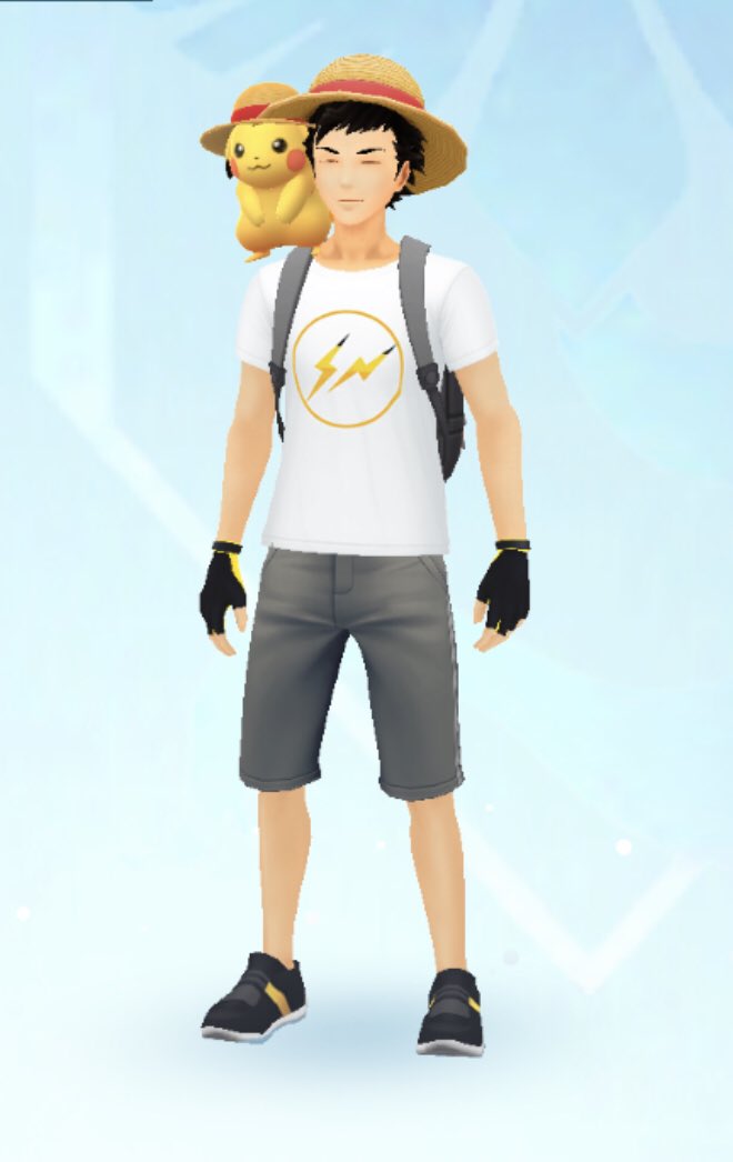 تويتر Tomo على تويتر ポケモンgo 麦わら帽子のピカチュウ 肩に乗ってくれた お揃いの帽子 T Co Tughzepjrm