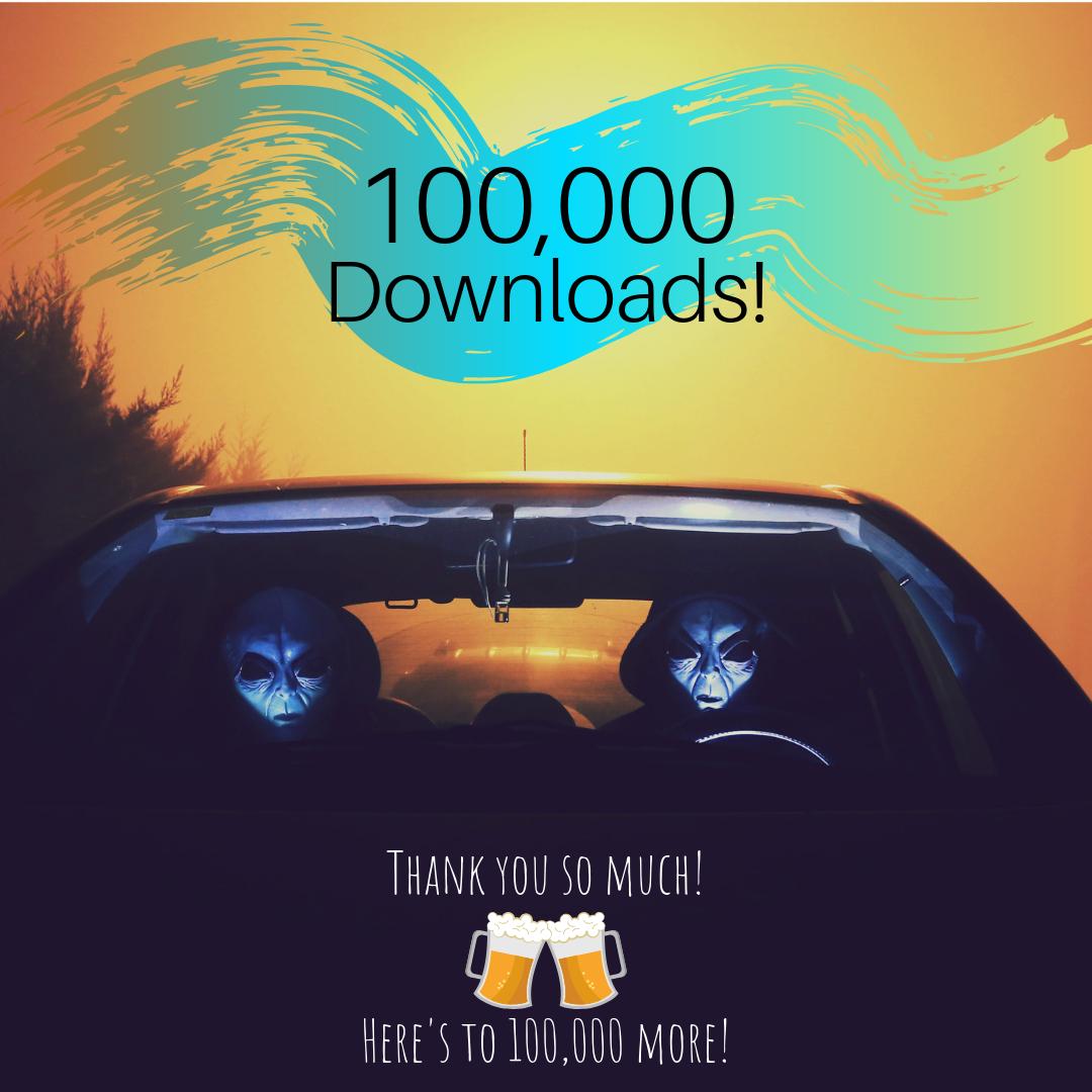 We're celebrating 100,000 downloads today! We're so excited and could not have done it without our listeners. We're so glad you're here. Thank you. Cheers! #100000downloads #podcastmilestone #thankyoulisteners