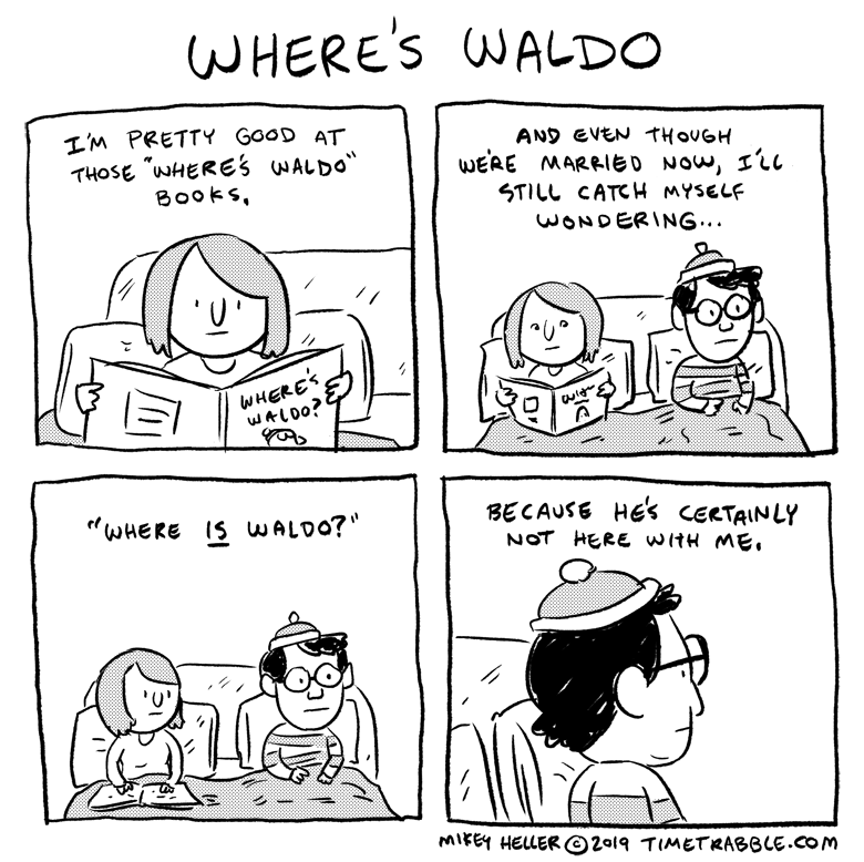 i drew a comic about Where's Waldo 