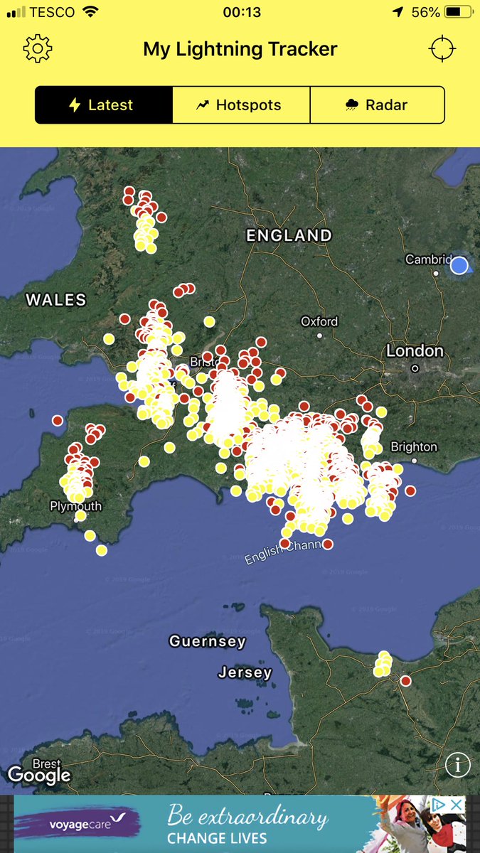 Good luck to all trying to sleep in the path of this Bad Boy.... &amp; on a School  night!!?!! Fingers crossed it’s stays away from me!!  😯🤦🏻‍♀️ #Thunder #thunderstorm #Lightening #Scaredycat