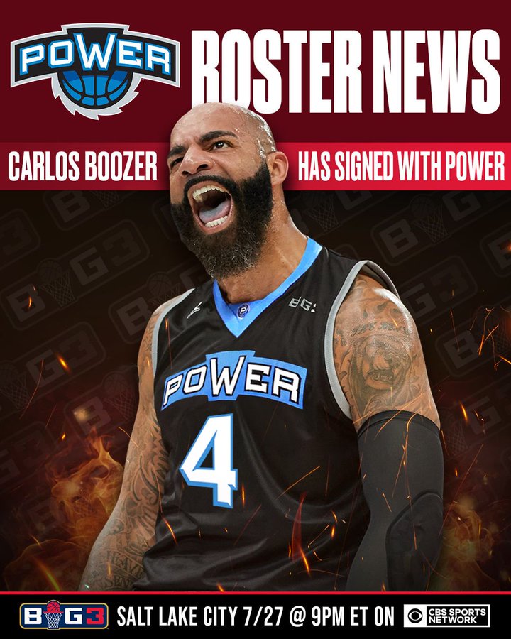 BIG3 Week 6: The Carlos Boozer Controversy, Mike Bibby Throws Down Ryan  Hollins, Power Takes Control, & Must-See Matchups. - Playmaker HQ