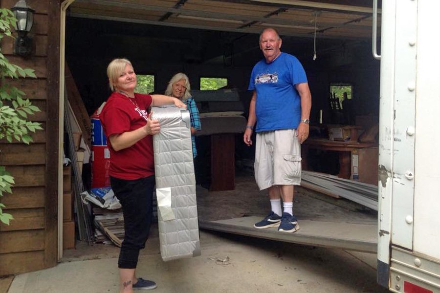 Supplying furniture for newly created bedrooms at Promises of Hope Ranch (Mission Gate Ministry) with beds, dressers and end tables from <a href="/TheSharingShed/">The Sharing Shed</a>. Today we got a truck to move things to them. Can't wait to see the new rooms all set up! #networking #service