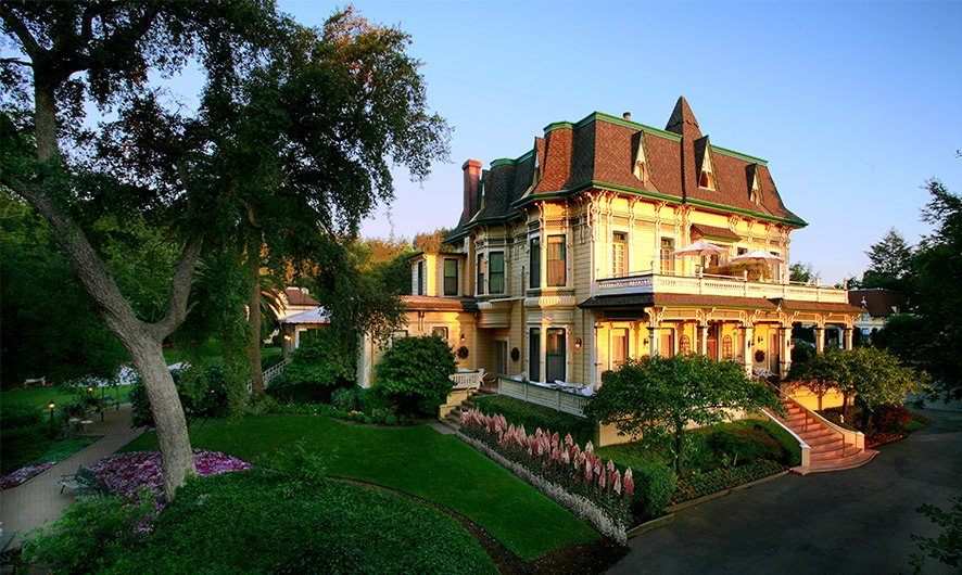 TheWineRoad's tweet photo. Nestled in the hills above the Dry Creek Valley,  @MadronaManor built in 1882, is an exceptionally lovely Victorian estate surrounded by eight acres of wooded and landscaped grounds.  #BookDirect your luxury stay today: https://t.co/2lzfMFvcIz #TravelTuesday https://t.co/1fOM3Dt5Ih