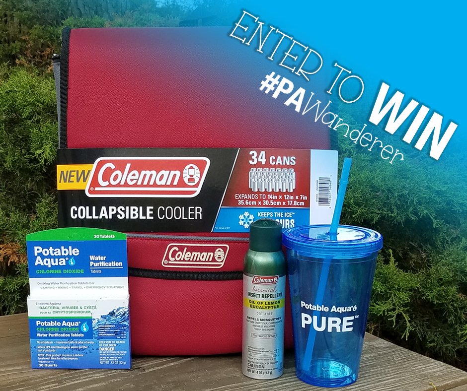 Potable_Aqua's tweet photo. Wow, summer is heating up and it's almost time to giveaway our mid-summer prize. Use #PAwanderer in your adventure photo post to enter. You could #win this awesome @Coleman collapsible cooler, Coleman #bugrepellent with #LemonEucalyptus and @Potableaqua tablets. https://t.co/YsAUhqh8kM