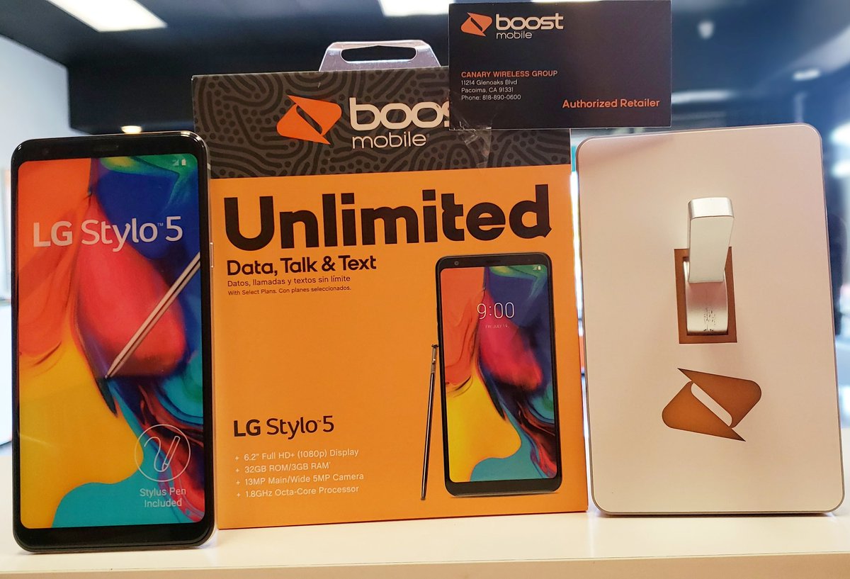 CanaryWireless's tweet photo. Super excited to announce the New Stylo 5 is now available in our Canary stores and that's not all it's also FREE when you switch to Boost Mobile. You heard right. FREE when you switch. Amazing phone right?! What more can you ask for.
#Canarywireless #boostmobile #lgstylo5 https://t.co/aCIsi6wlqL