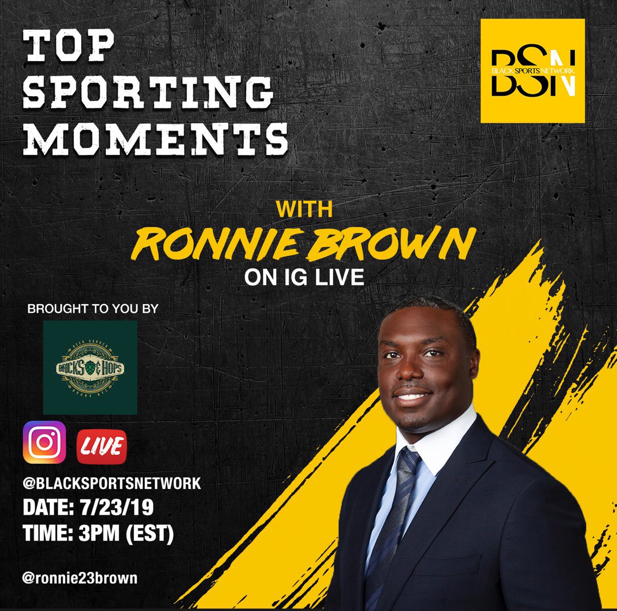 BlackSportsNet1's tweet photo. Go To @instagram And Hear @ronnie23brown Speak On Life After @NFL #RonnieBrown #NFL #BlackSportsNetwork https://t.co/HOMmpnDN9I