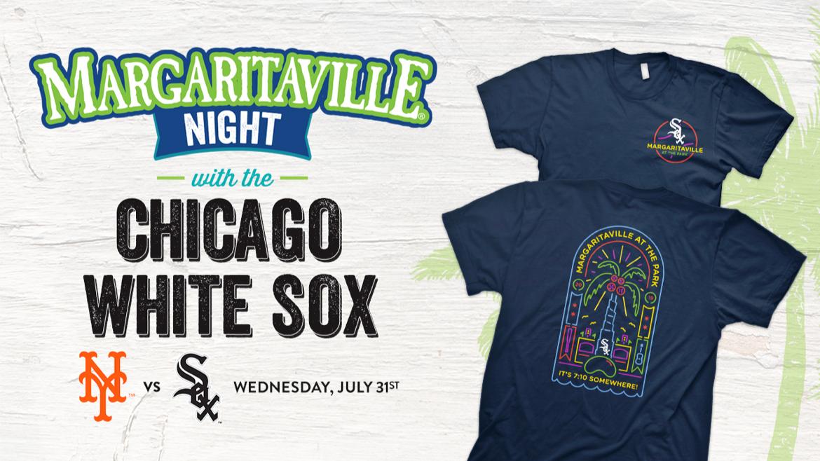 Margaritaville on X: Plan ahead for Margaritaville Night with the @WhiteSox  on July 31! ⚾️🦜 👉 The first 1,250 tickets purchased get a  Margaritaville-themed White Sox Dri-fit t-shirt. Tickets & Info at