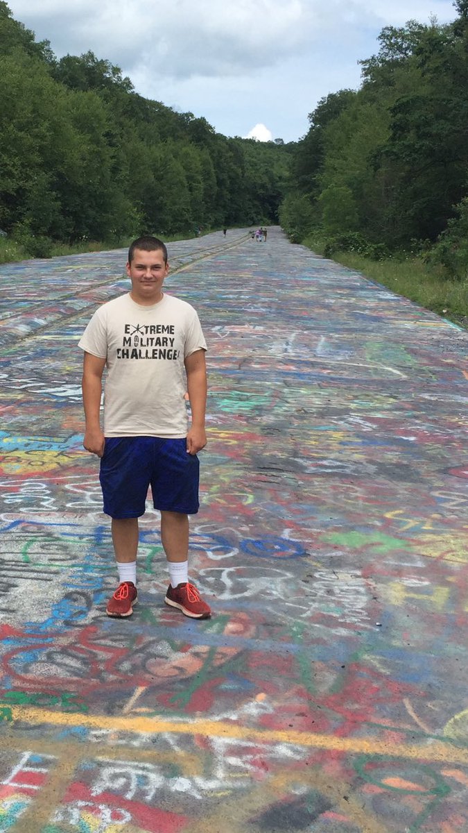 LovingLifeOTBox's tweet image. The husband had a rainout today so he and Colby went to graffiti highway at “the burning mountain”, Centralia, Pennsylvania.  🔥 🏔😁 #centralia #onlyinpennsylvania #onlyinpa #unique #travel #roadtrip #roadtripusa