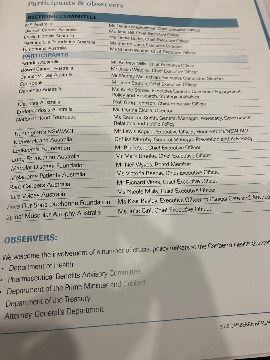 RVA's CEO, Nicole Millis, is pleased to be one of the 23 CEOs attending the 2-day 2019 Canberra Health Summit. The theme is 'Achieving a patient-centred Australian healthcare system'.