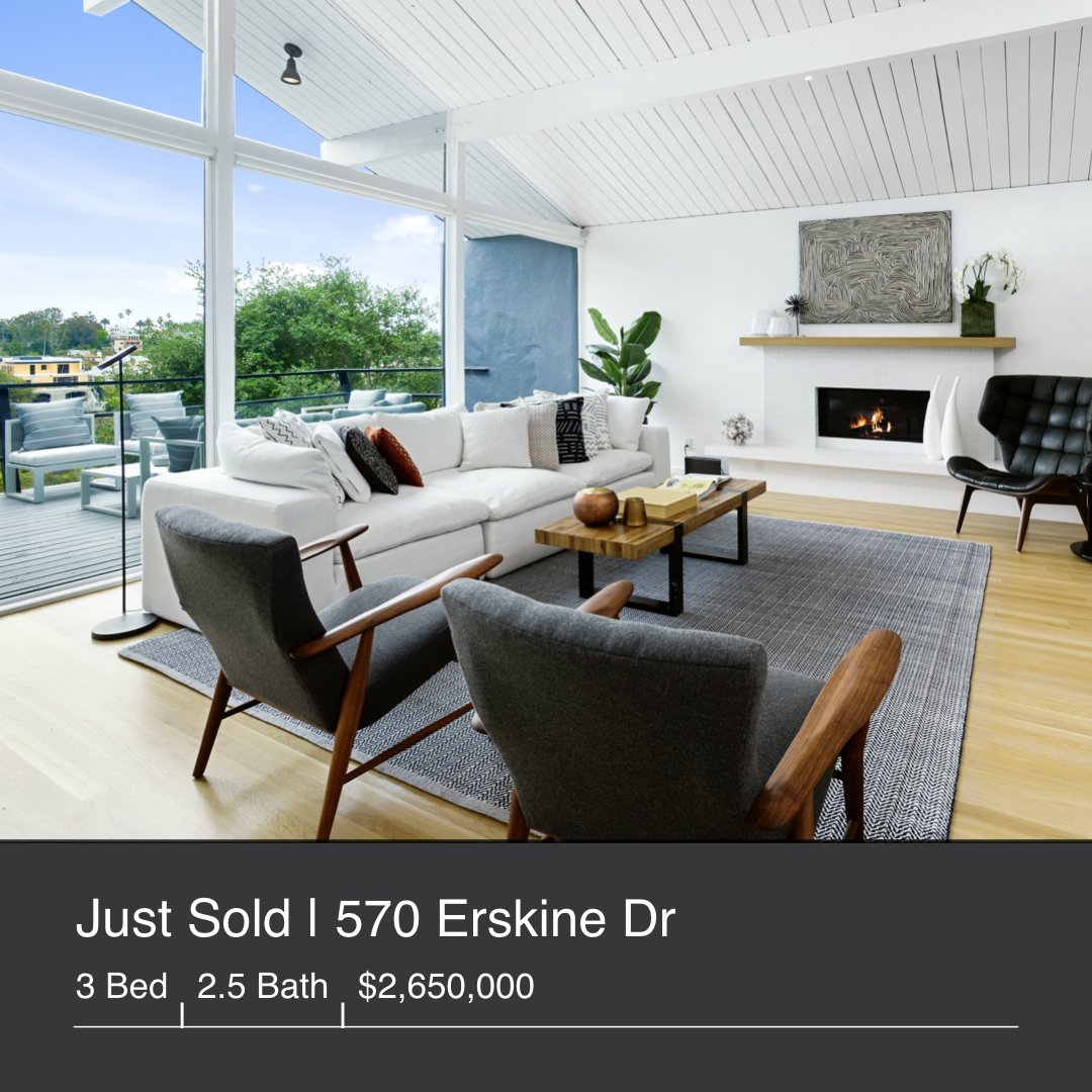 mywestsidehome's tweet photo. Just Sold | 570 Erskine Drive, Pacific Palisades, CA 90272 | $2,650,000 | 3 Bed | 2.5 Bath | 2,100 Sq. Ft. | 8,161 Sq. Ft. Lot https://t.co/sIa7gYgzD3