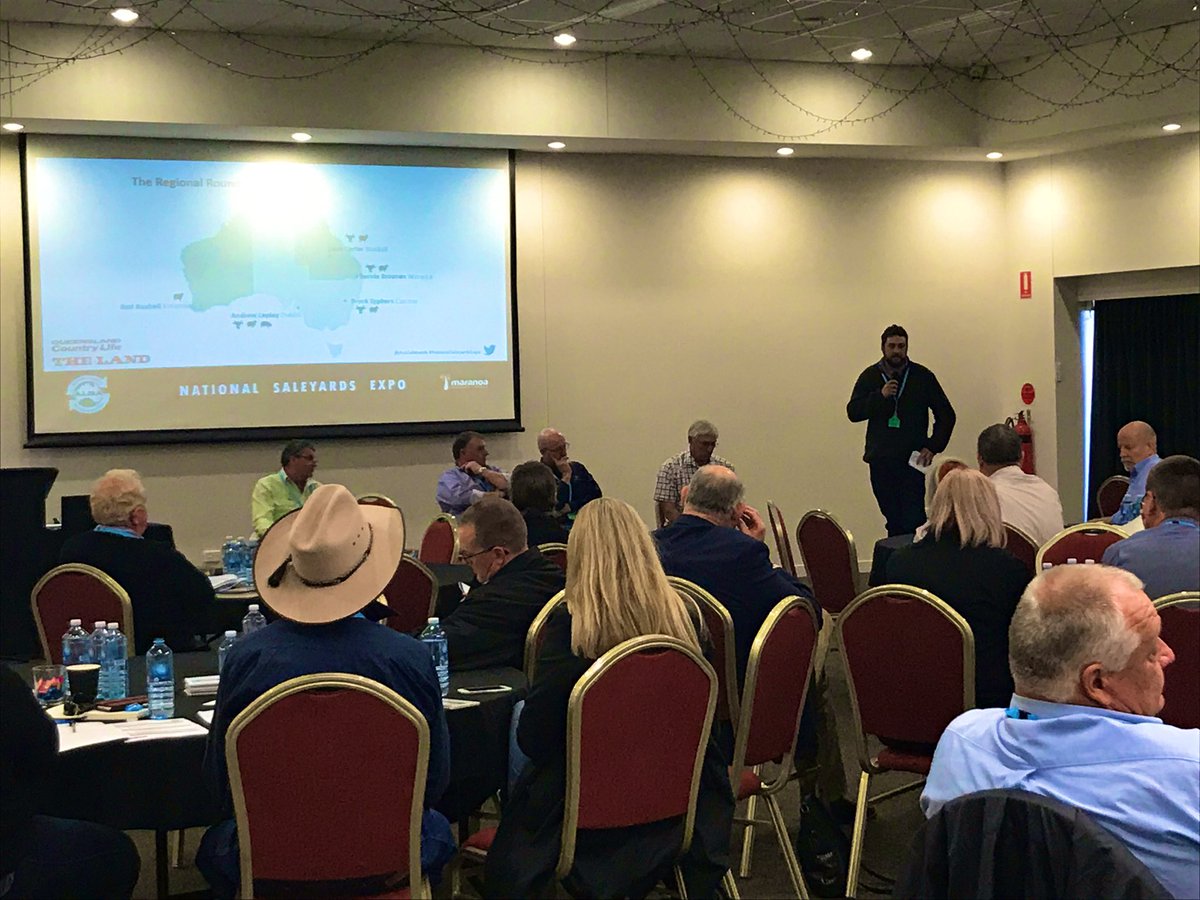 Exciting morning at the @AusSaleyards  Expo in Roma with <a href="/CTLX_Carcoar/">CTLX_Carcoar</a> Manager Brock Syphers talking about the introduction of Sheep bunk feeding #nationalsaleyardexpo #alma