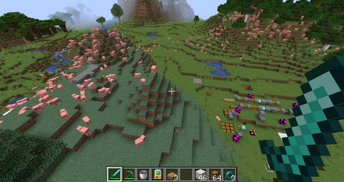 Direwolf20's tweet photo. When you tested your TESR rendering in #BuildingGadgets with one of the few vanilla blocks you could thing of with an animated TESR - the mob spawner. https://t.co/hhf3yoO5Xe
