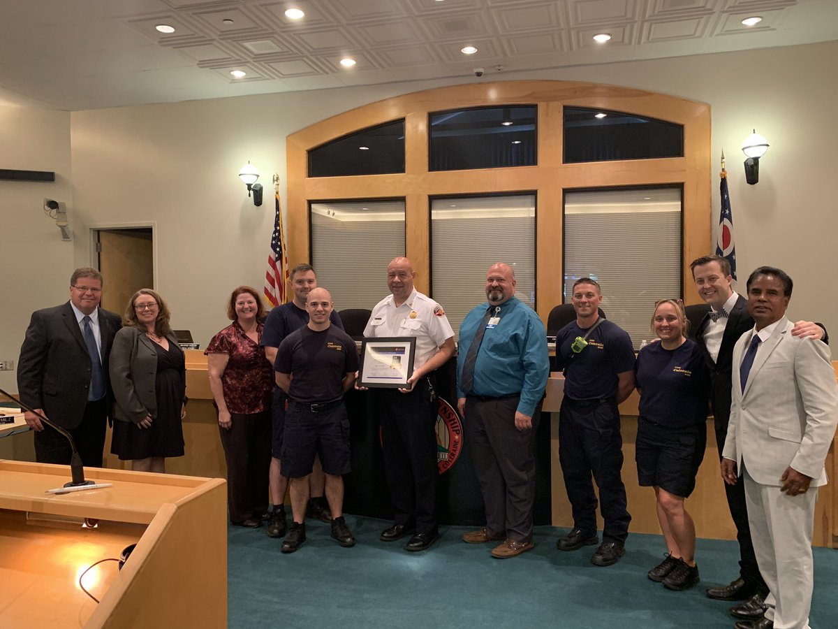 Colerain_Fire's tweet photo. Chief Cook was proud to accept the @American_Heart #missionlifeline Gold Award on behalf of the men and women of ColerainFire. Representing 0.4% of EMS agencies in Ohio that deliver outstanding prehospital cardiac care. @mercy_health #FullyInvolvedFullyEngaged https://t.co/LIy2eSvSQN