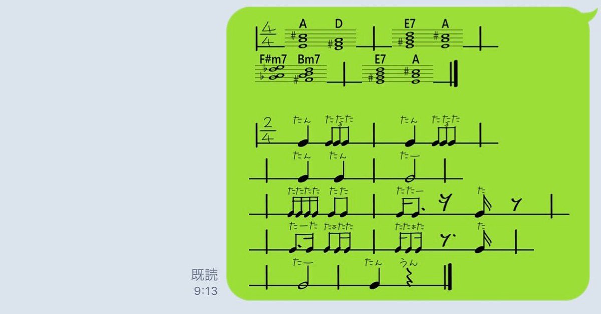 リズム譜