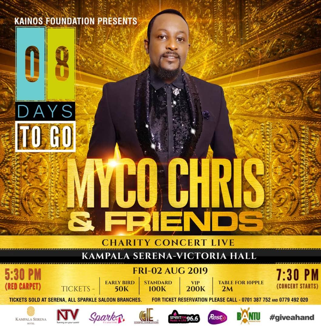 Tell a friend to tell a friend to tell a friend.....not to miss dis amazing charity concert #GiveAHand
⏳#08daystogo

#02ndAug2019
#GiveAHand
#MycoChrisLive
