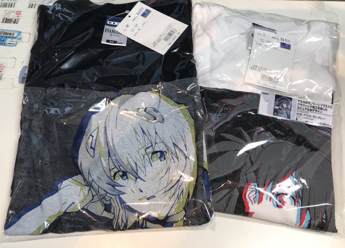 新世紀エヴァンゲリオン ゴスロリ風アスカ貞本義行イラスト復刻TシャツL 新世紀エヴァンゲリオン ゴスロリ風アスカ貞本義行イラスト復刻T