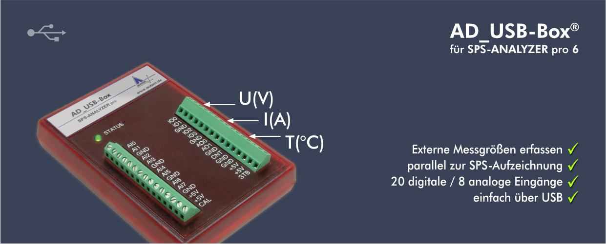 Wito Automation Ag Sps Analyzer Pro 6 Mit Der Ad Usb Box Erfassen Sie Ganz Einfach Auch Externe Elektrische Messgrossen Parallel Zur Standard Datenerfassung Aus Der Sps T Co Lmpygqdjm9 Die Box Wird Einfach An