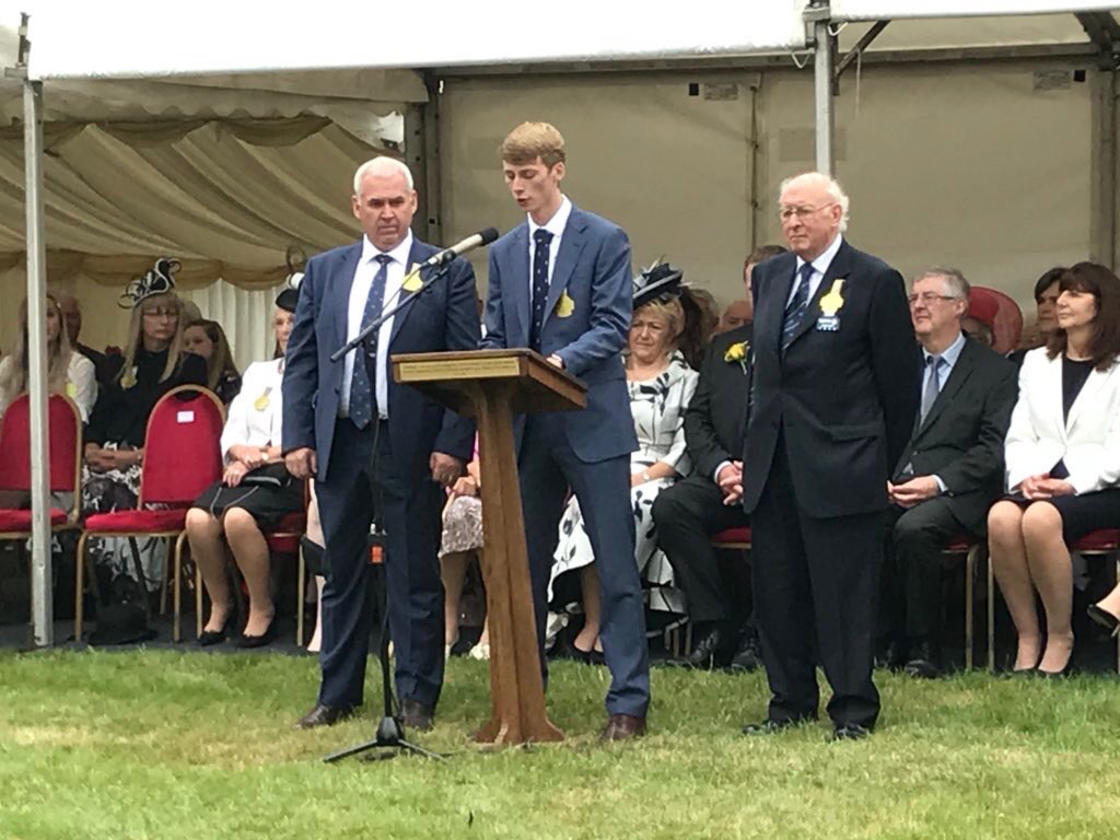 Great honour for us as a family, three generations to open the 100th Royal Welsh Show for a wonderful President Seimon Thomas of Drysgolgoch. #royalwelsh #welshagriculture