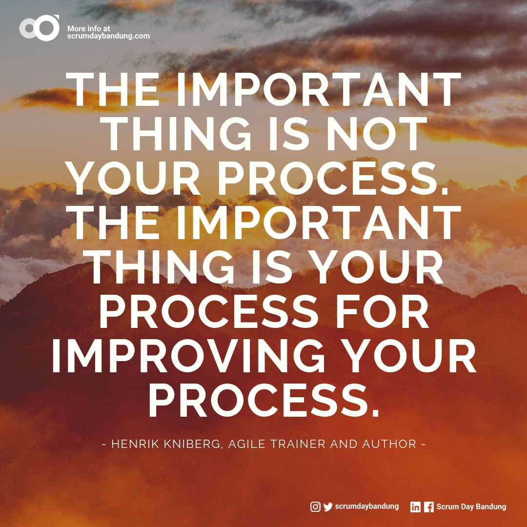 ScrumDayBandung's tweet photo. "Scrum is not a process, technique, or definitive method. Rather, it is a framework within which you can employ various processes and techniques." #scrumguides https://t.co/BrNchjwKEU
Like page: "Scrum Day Bandung"
Follow: @scrumdaybandung

#scrum #agility #continuousimprovement https://t.co/OSvJ0ilqXD