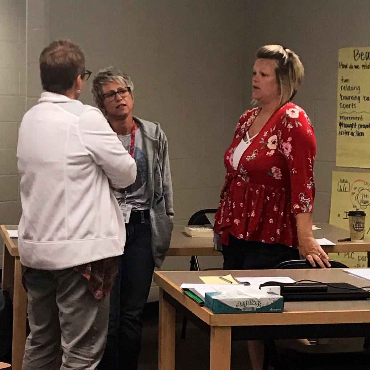 SulinaMohanty's tweet photo. Highland Middle School's instructional coaches discussing one of the foundational elements of an effective coaching program - establishing and maintaining trust! #trust #coaching #edleaders #coachingforchange https://t.co/HncNQn9ieJ