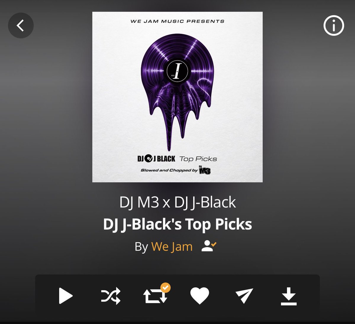 WEJAMENT's tweet photo. #NewMusic DJ J-Black's Top Picks by DJ M3 x DJ J-Black @djjblack via the @audiomack app. @wejament  Slowed X Chopped by @mocitym3  | Link in Bio | #wejam #newmusic #screwedandchopped #purplemusic #houston 
https://t.co/nMRl52KRLB https://t.co/t9t5FXf3gQ