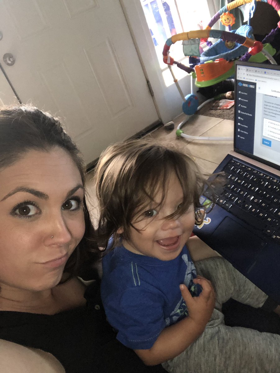 SalesforceAle's tweet image. Trying to study for my Admin Cert and doing the #mom thing! #lifemadesimplus #workingmom @simplusnow @Vetforce @salesforce