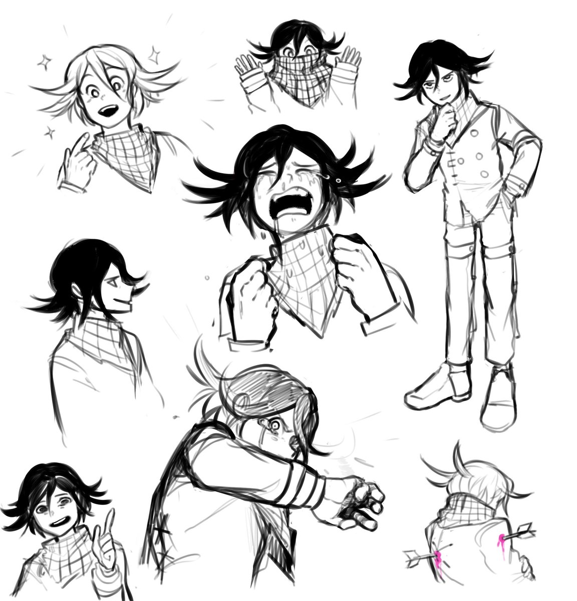 me, arriving several years late to the danganronpa fandom with nothing new to offer for character analysis: "kokichi is my favourite character"

#danganronpa #danganronpav3 