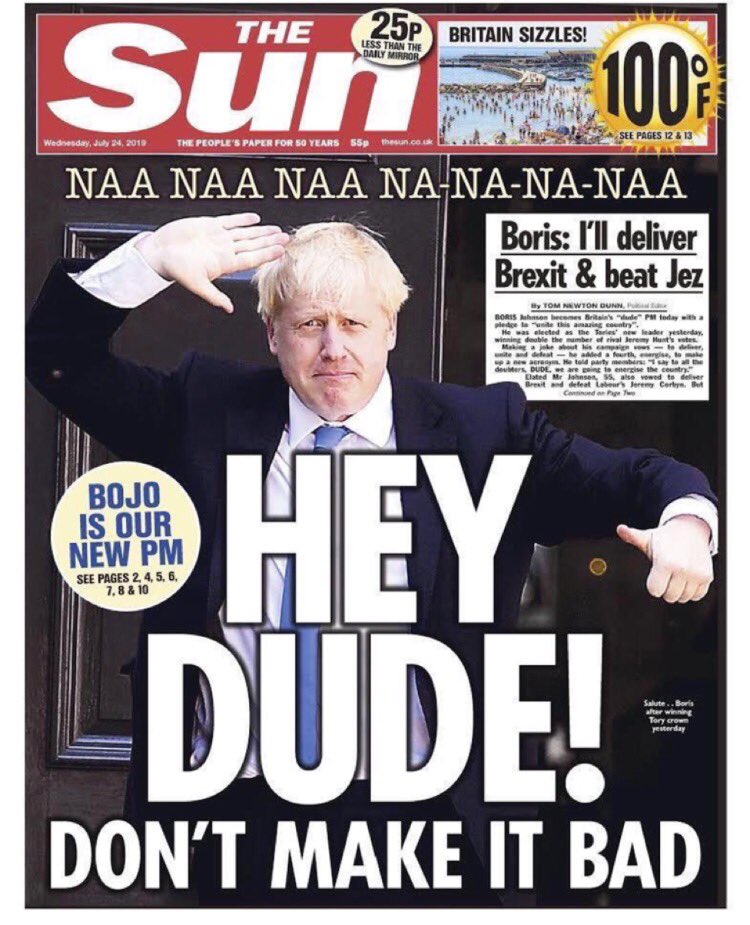 pic The Sun Newspaper Headline twitter