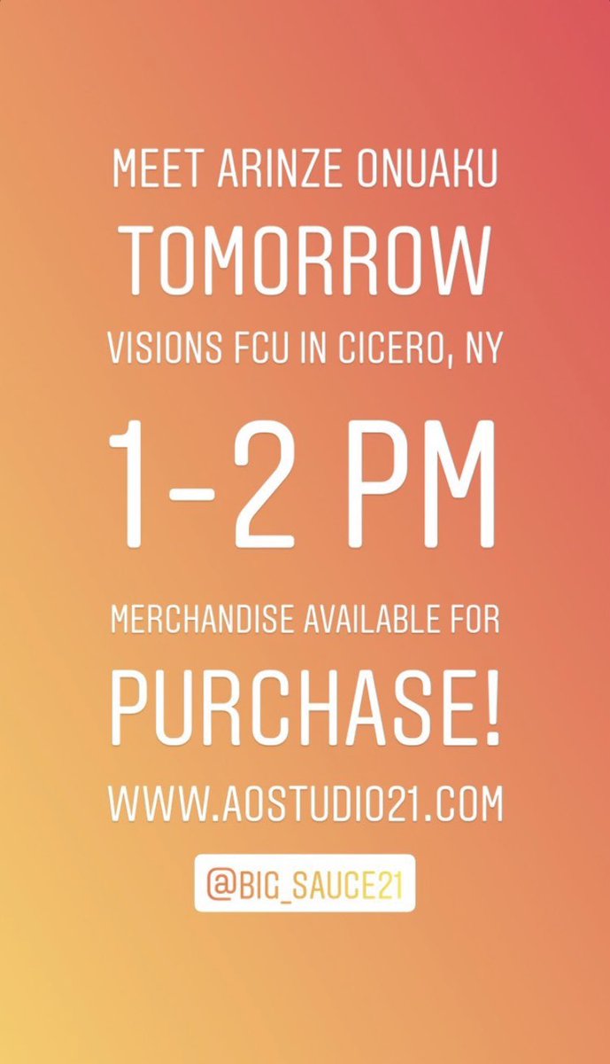 BoeheimsArmy's tweet photo. A GREAT opportunity to meet AO tomorrow and grab some of his gear! https://t.co/9KalozsSkI