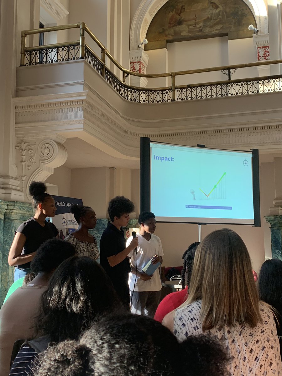 ad2think's tweet image. Tonight I had the privilege of hearing @siliconnstars students pitch their smart ideas to a packed house @fueledcomn .  @grove and @maryGrove - you’re commitment to these impressive young people is inspiring!