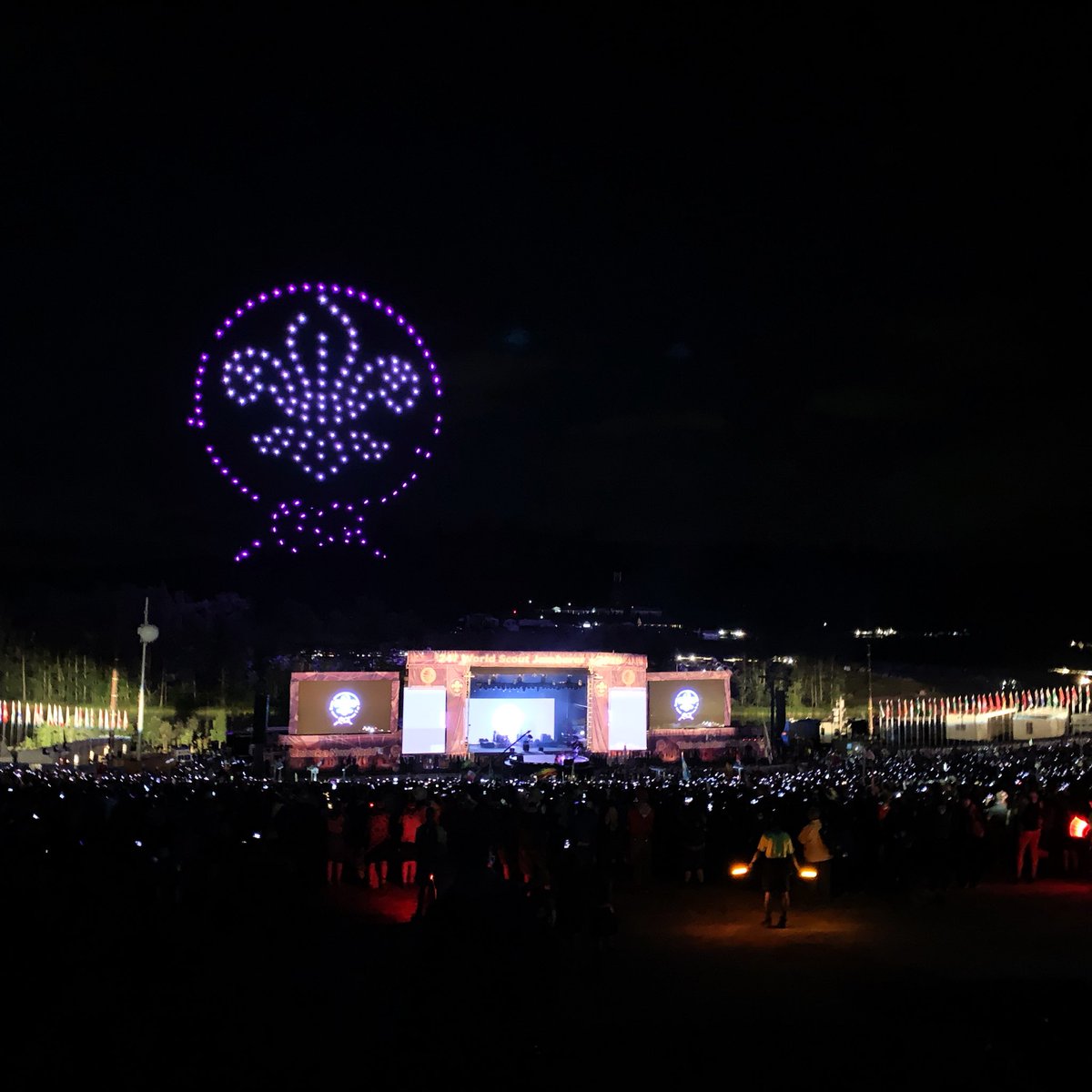 2019_wsj's tweet photo. We love it! 😍 Thanks for an absolutely awesome Opening Show to the 24th World #ScoutJamboree. https://t.co/HDl90983W5