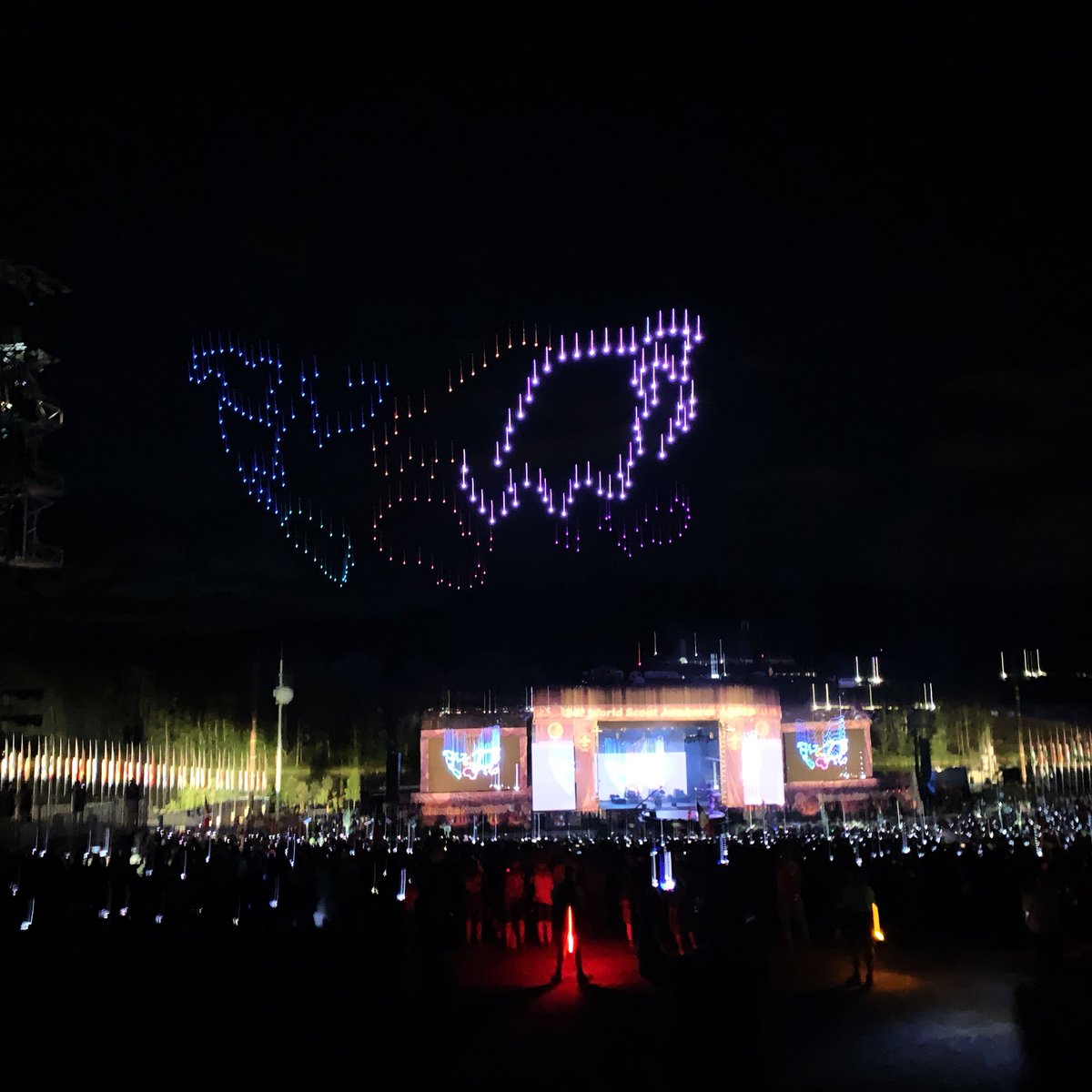 2019_wsj's tweet photo. We love it! 😍 Thanks for an absolutely awesome Opening Show to the 24th World #ScoutJamboree. https://t.co/HDl90983W5