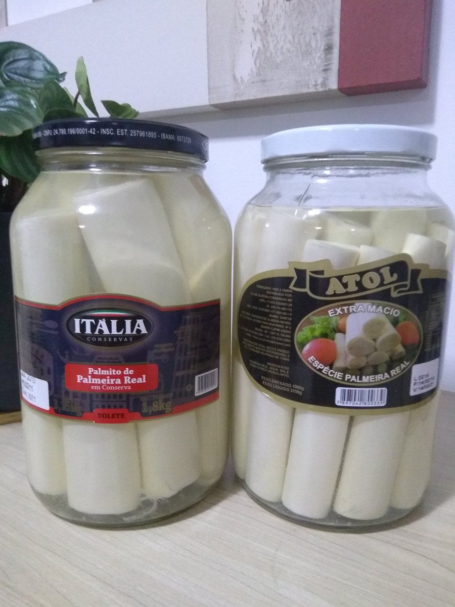 PConservas's tweet image. #Palmarpalmitoeconservas ,  informamos nossas ofertas:

🌴 Palmito Palmeira Real Tolete, 1.8 kg, $59,99

WhatsApp (19)98106-1083.

"Palmar" Nosso prazer é entregar !