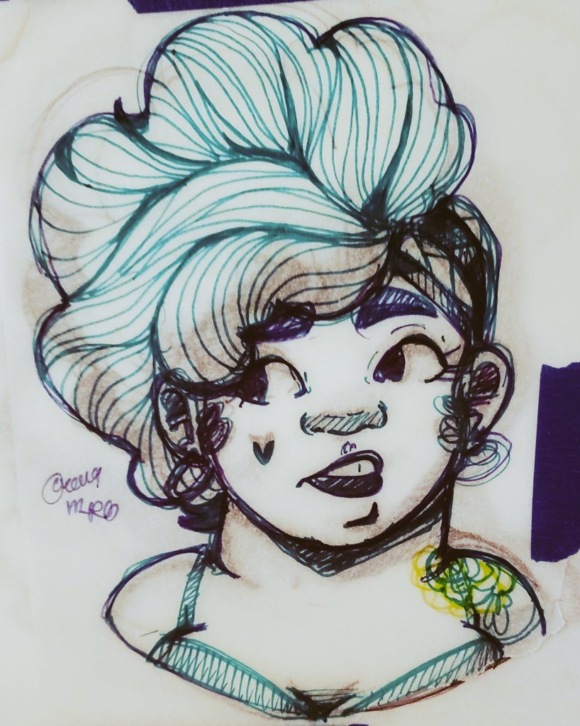 KaeNovakat's tweet photo. (Rough pen sketch of my sister)
#illustration #illustrationartists #drawing #art #sketch #pensketch #illustration2019 #pendrawing #drawing2019 #lineart #progressdrawing https://t.co/Nt3au339XC