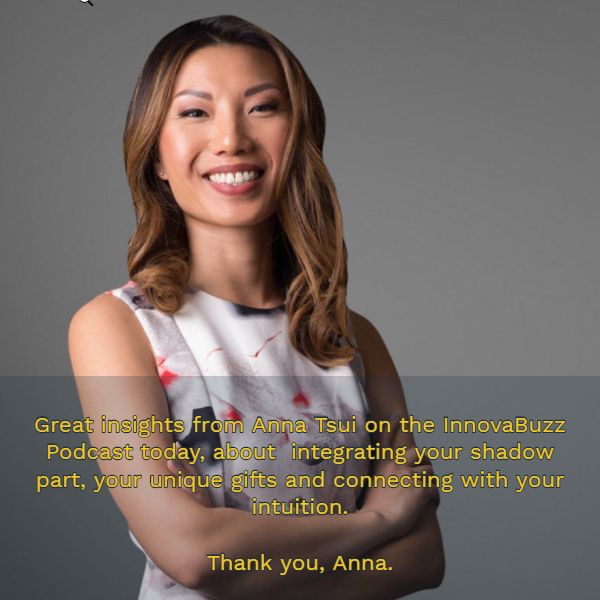 Innovabiz's tweet image. Great insights from @MsAnnaTsui on the #InnovaBuzz Podcast today, about  integrating your shadow part, your unique gifts and connecting with your intuition. Thank you Anna! Episode to publish in early August. #innovation #marketing #podcasting #intuition #self_awareness