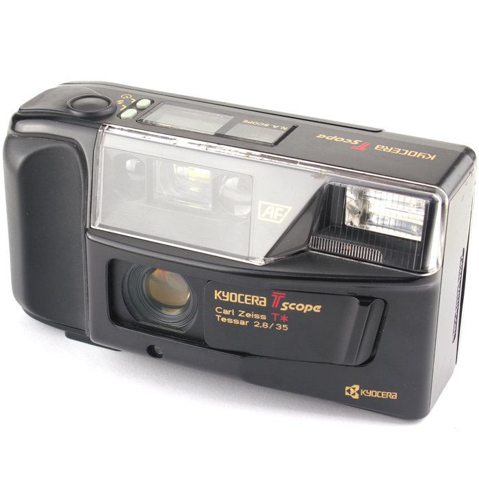 中古】Kyocera 京セラ TD ホワイト コンパクトフィルムカメラ
